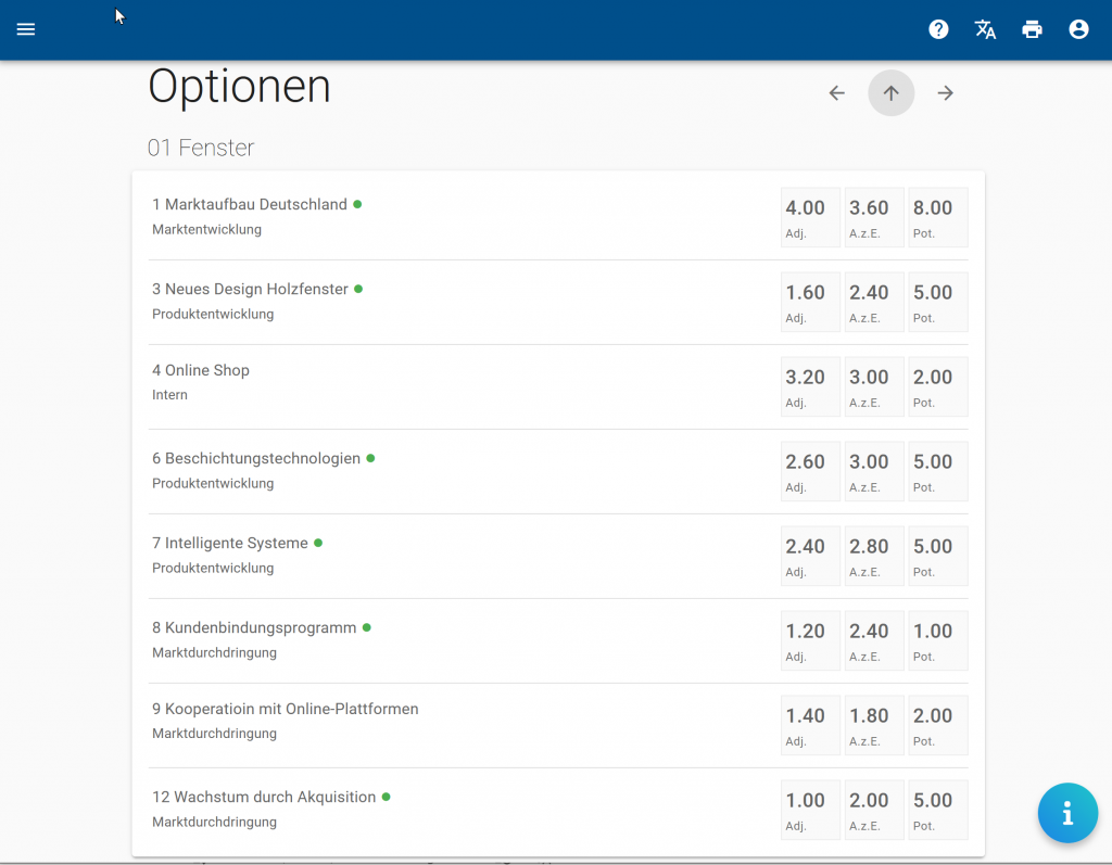 Strategische Optionen