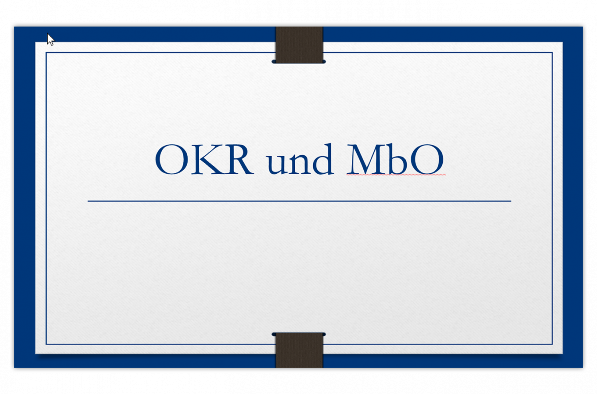 OKR und MbO